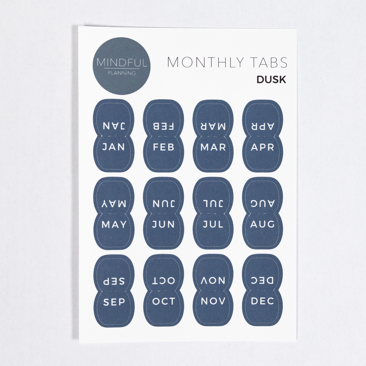 Monthly Divider Tabs