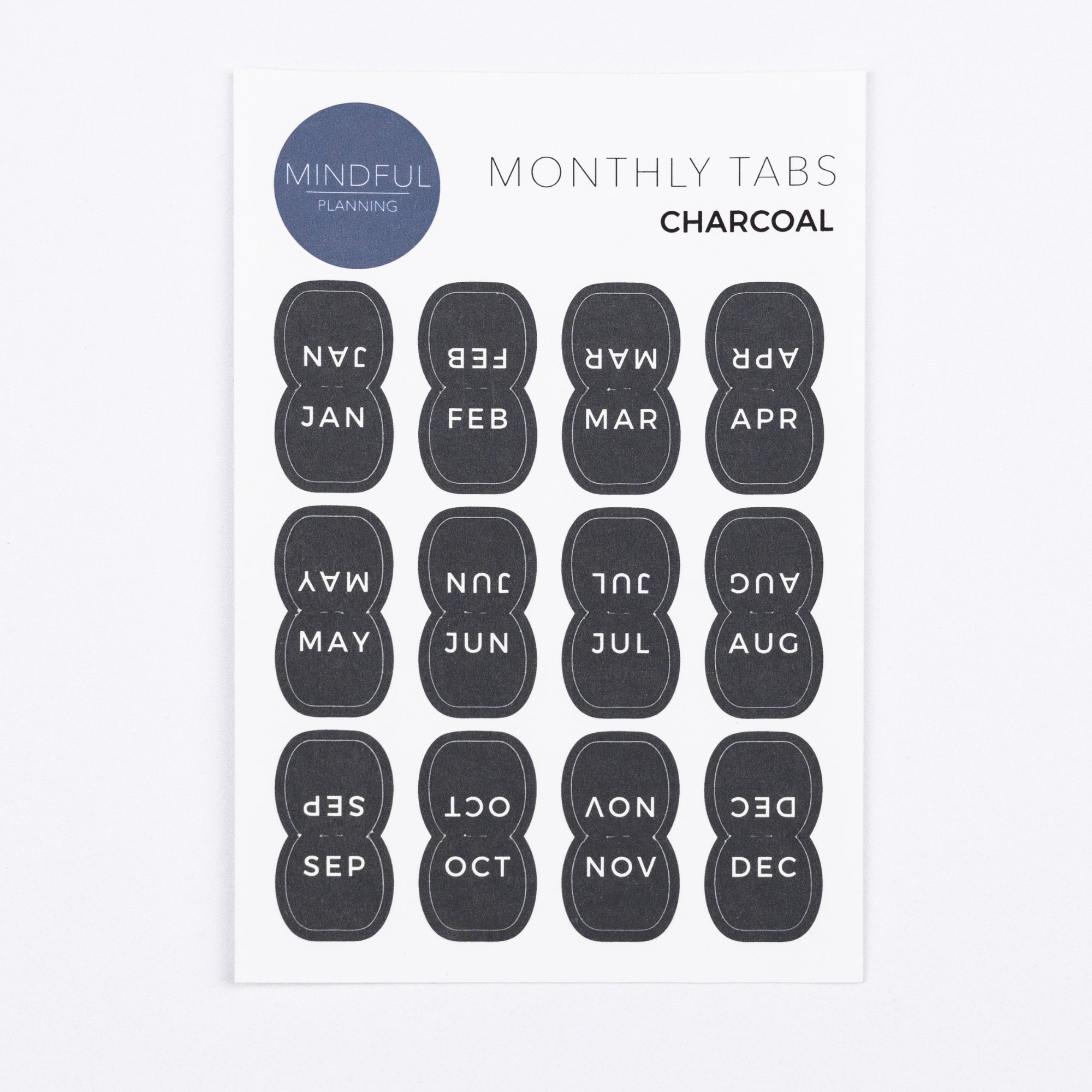 Monthly Divider Tabs Mindful Planning