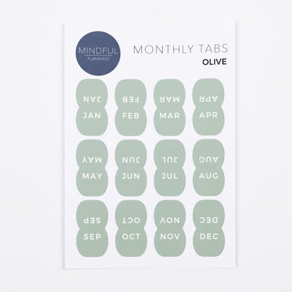 Monthly Divider Tabs